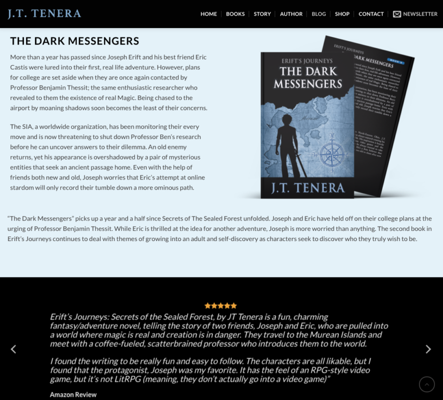 Author Website Design by ElectraFox